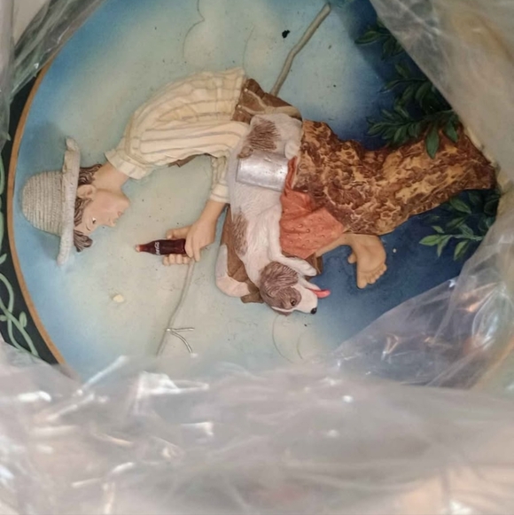 Norman Rockwell Out Fishin Coca Cola Commemorative Edition Plate. With COA - Picture 6 of 11
